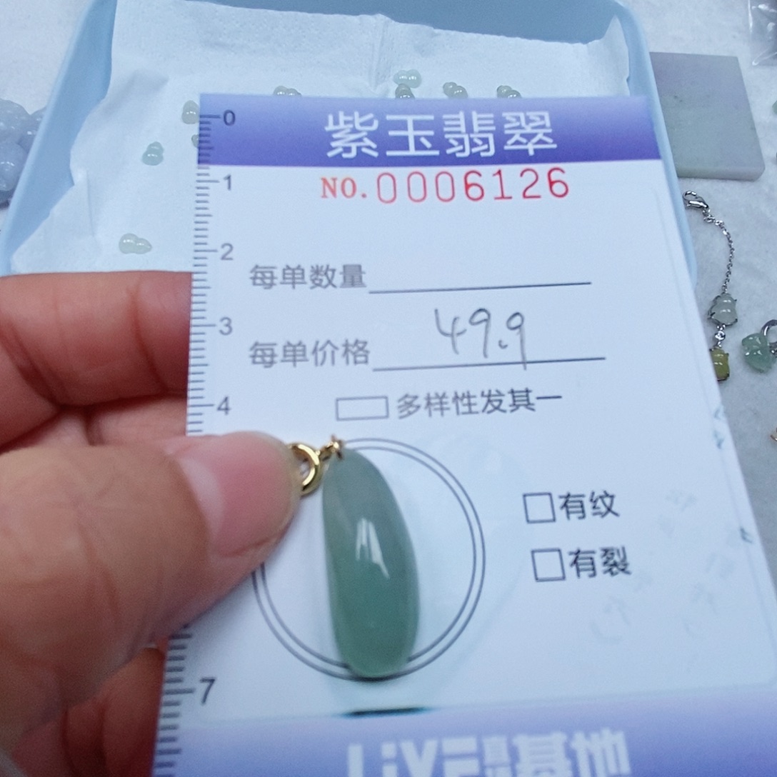 颈饰未镶嵌翡翠冰透随行