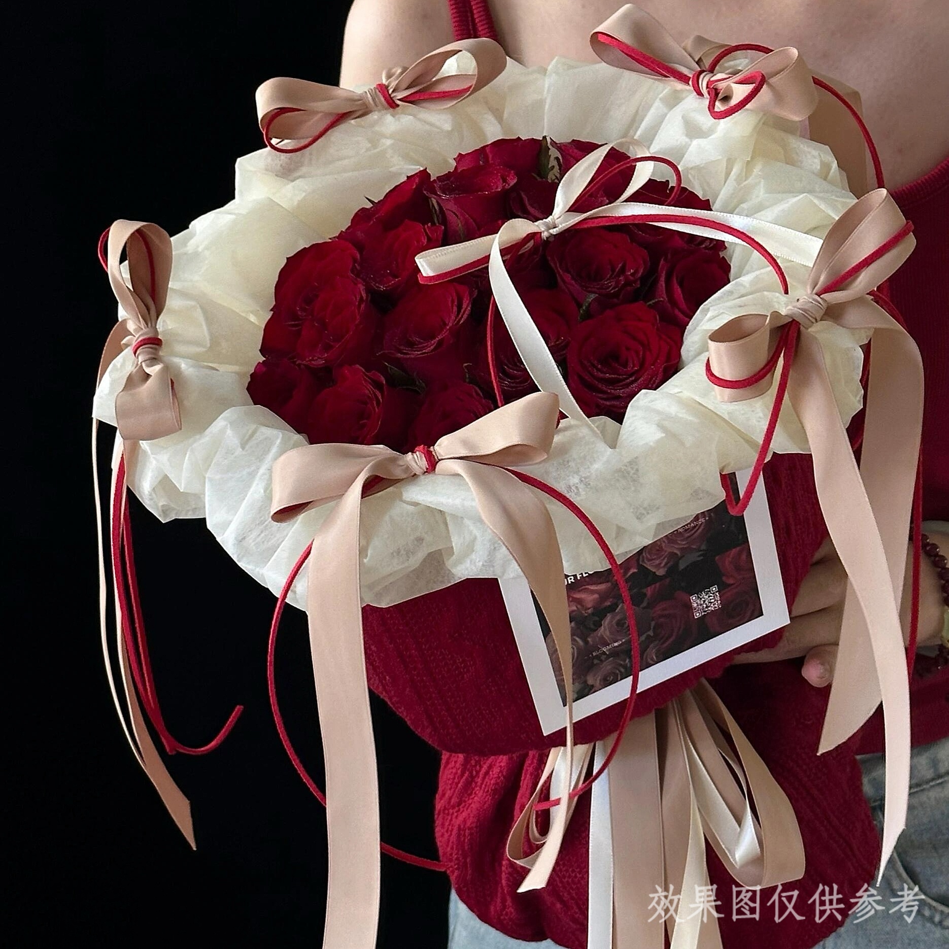 【唯一心动】19枝红玫瑰花束送女友爱人表白生日订婚花束礼物鲜花小时达鲜花订购同城配送鲜花花束