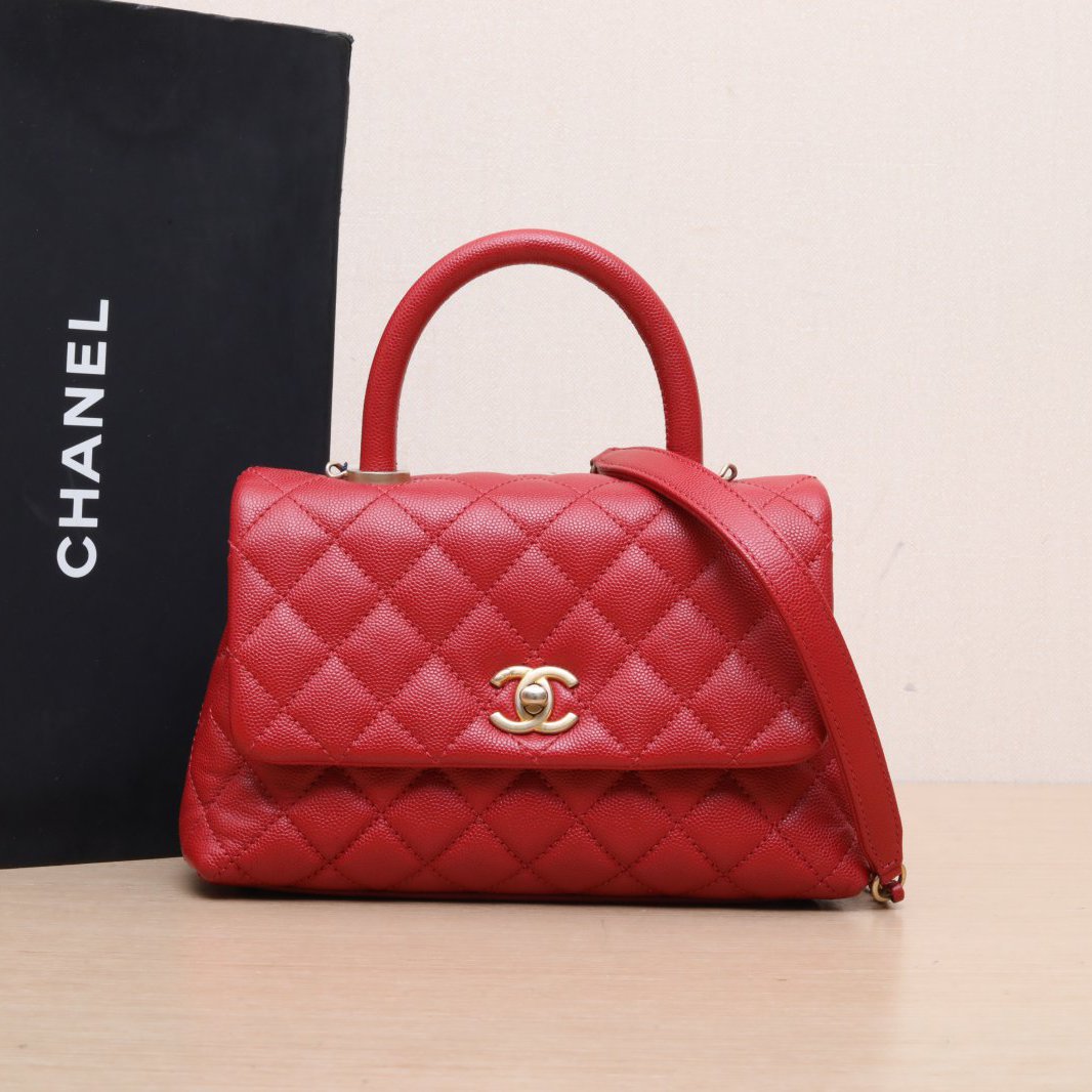 95新 Chanel/香奈儿 【娇】Coco Handle 斜挎包 24开 P225479563