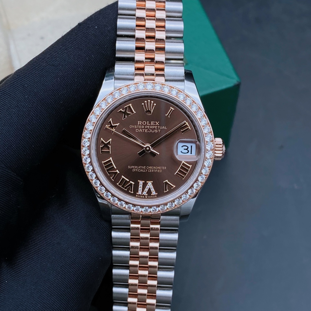 99新 Rolex/劳力士 22年全套/日志278381/原钻/机械女表/表径31