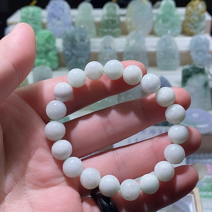 翡翠未镶嵌手链天然缅甸A货翡翠