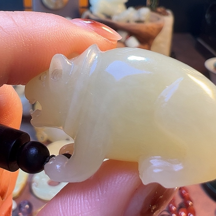 秧***哥和田玉未镶嵌挂件