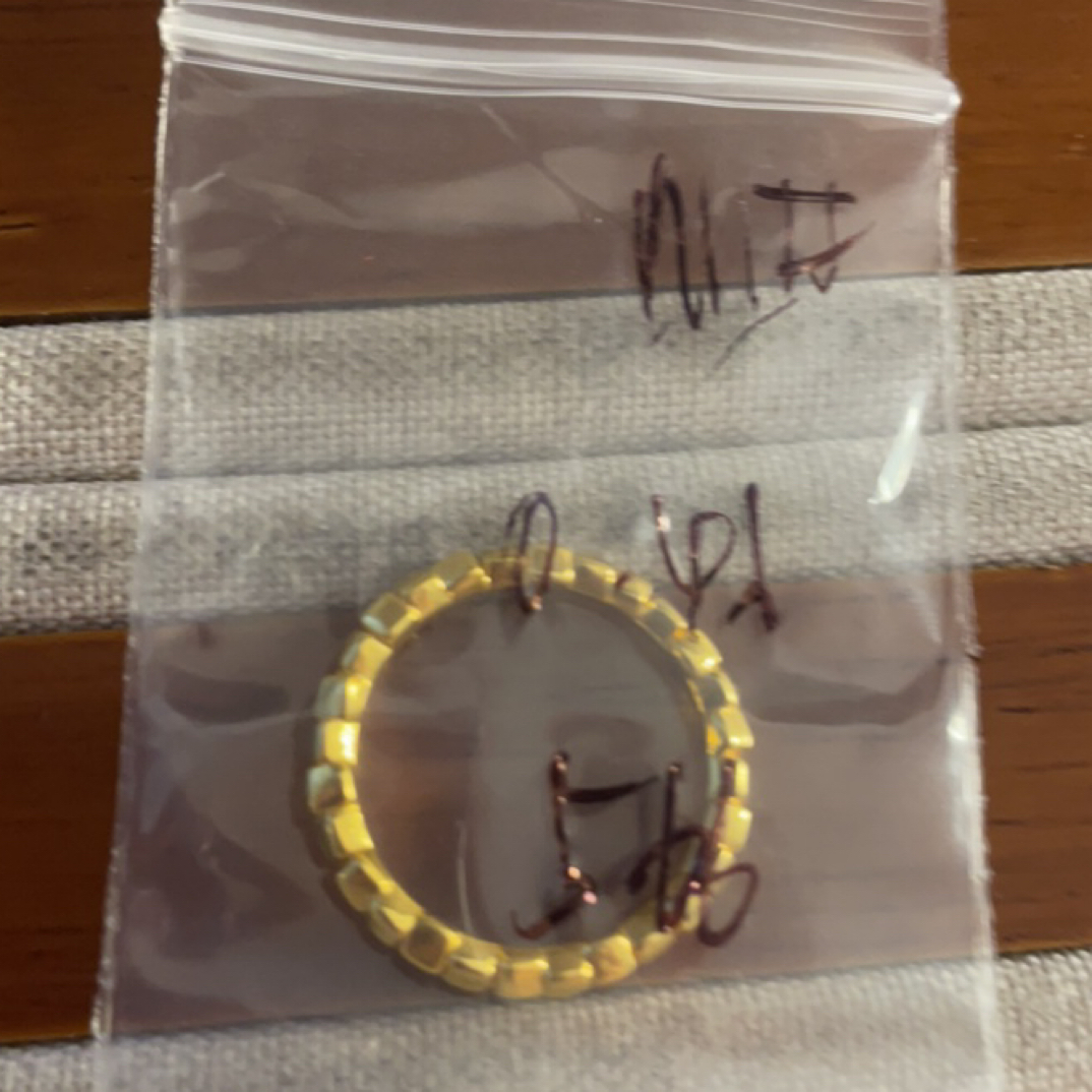 克重0.46 11号 方糖戒指 足金999