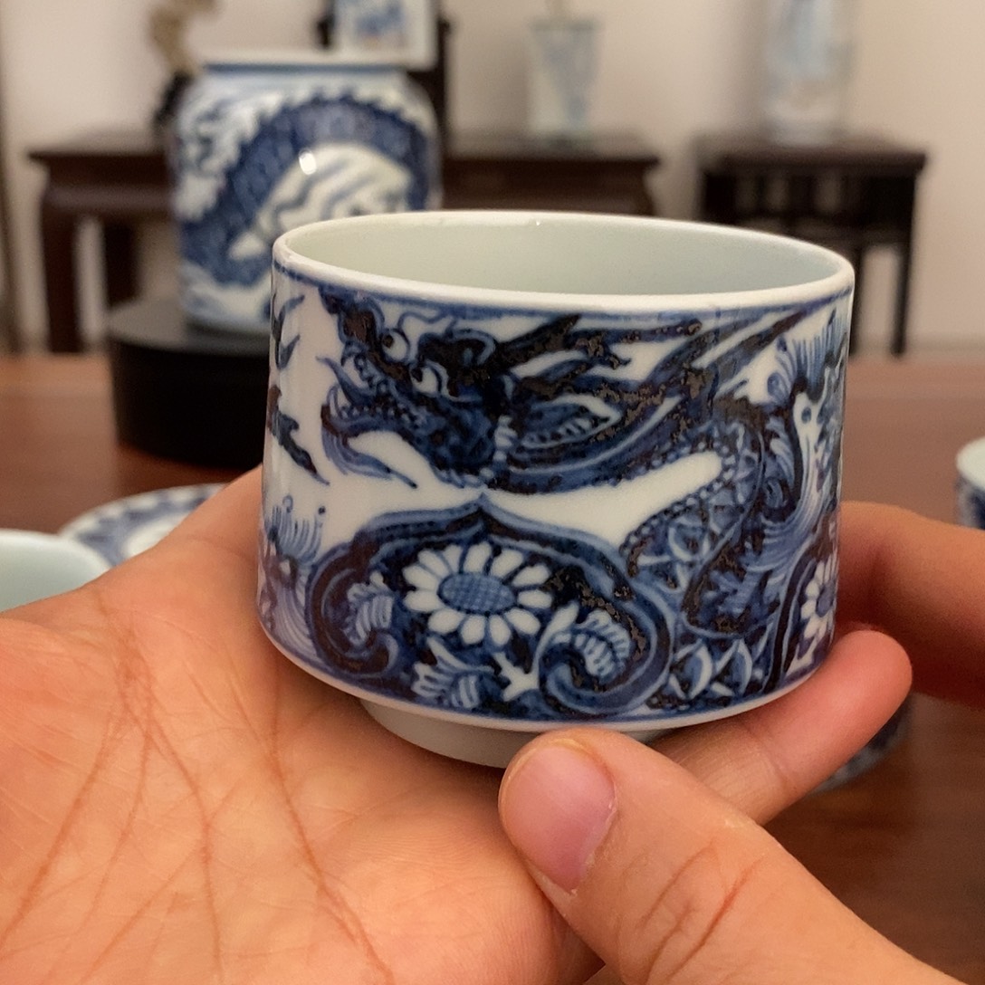 沅***沅景德镇艺术仿元柴窑单杯