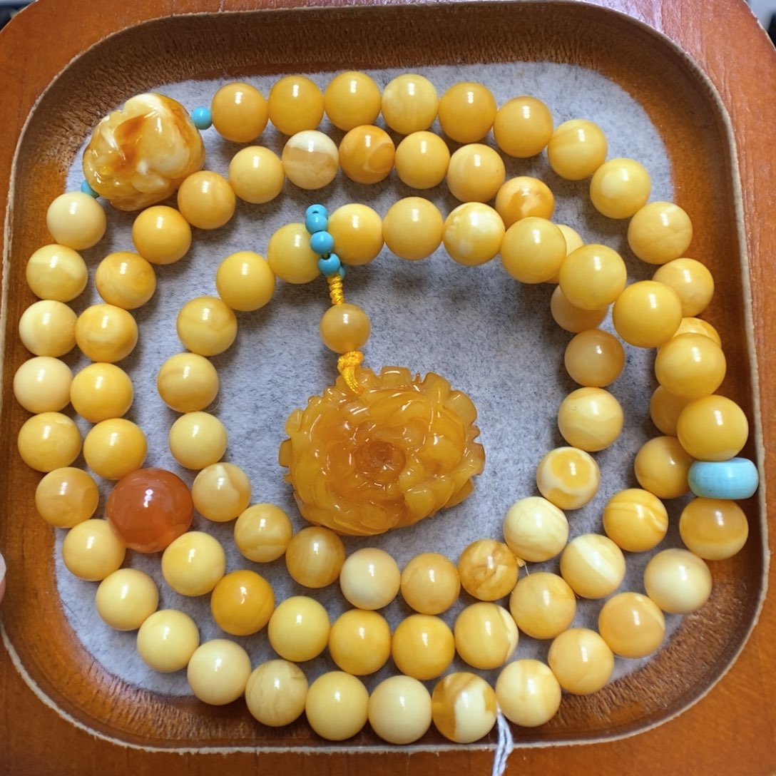 蜜蜡手串未镶嵌蜜蜡手串