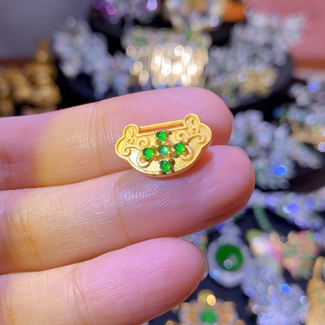 翡翠银S925镶嵌项圈