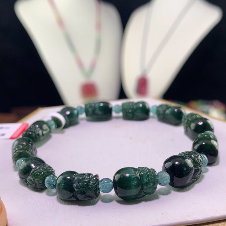 手链未镶嵌双色碧玺