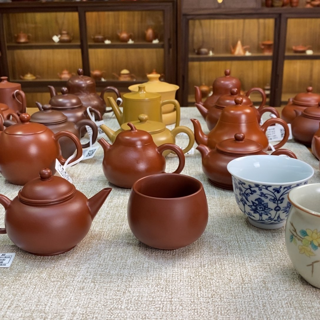 紫砂茶壶Q*潮州手拉壶