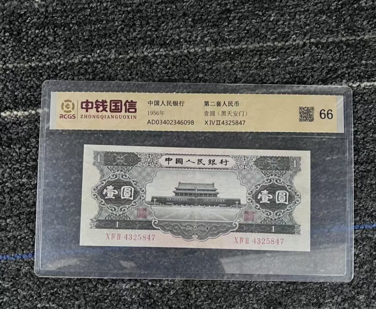 第二版退市纪念币 黑壹圆100张成盒A504