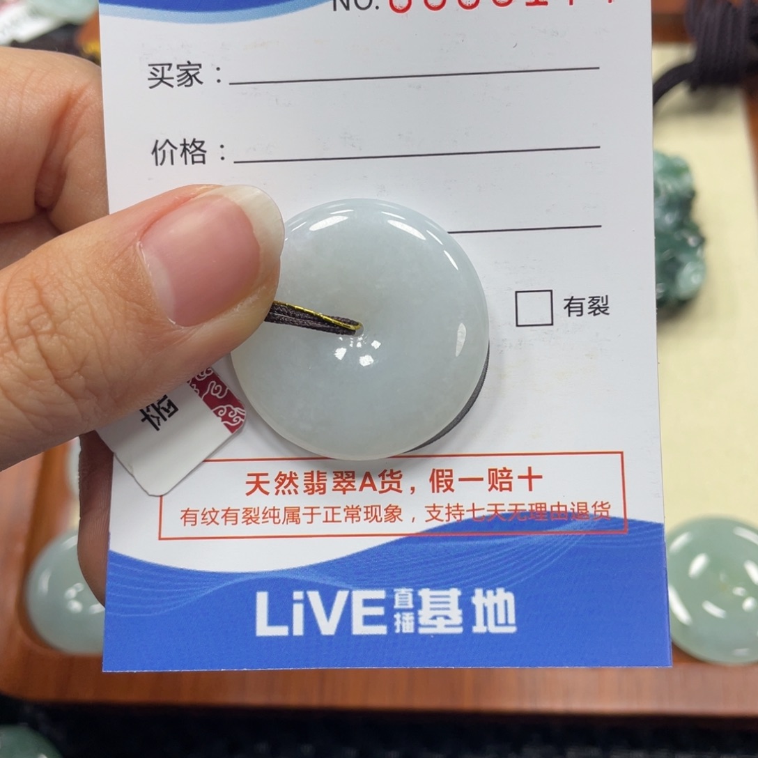 翡翠颈饰未镶嵌翡翠吊坠x 6174