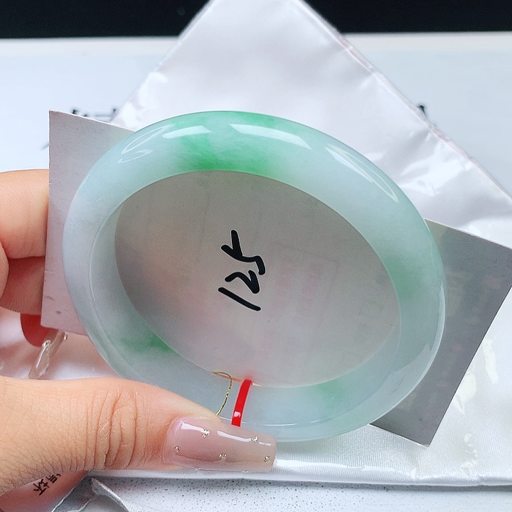 翡翠手镯未镶嵌58+正圈