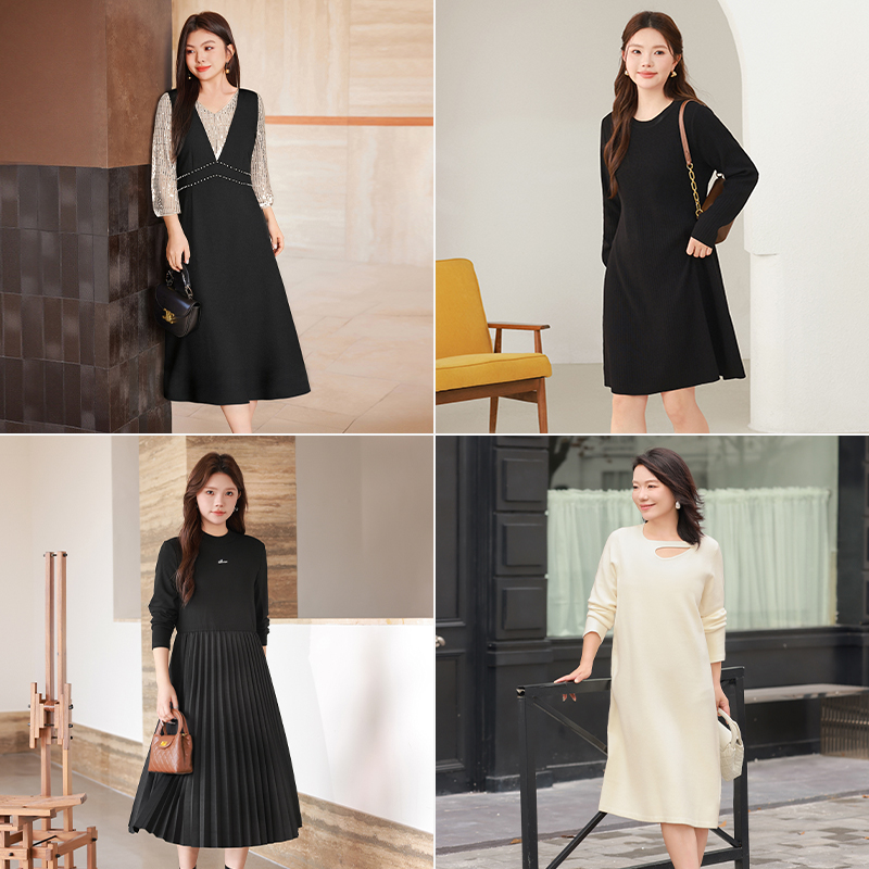 【思思连衣裙断码捡漏福利】MsShe大码女装秋时尚连衣裙X~B2508023