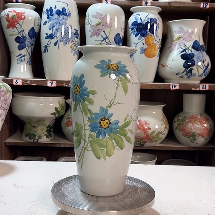 瓶高32兰兰向日葵新款陶瓷陶瓷