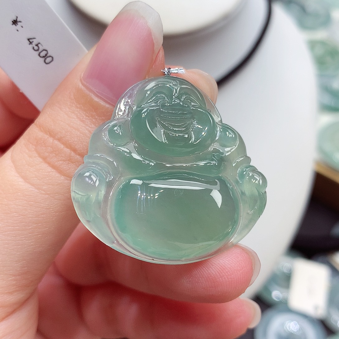 颈饰未镶嵌翡翠翡翠129，31.5/33.2/5.6