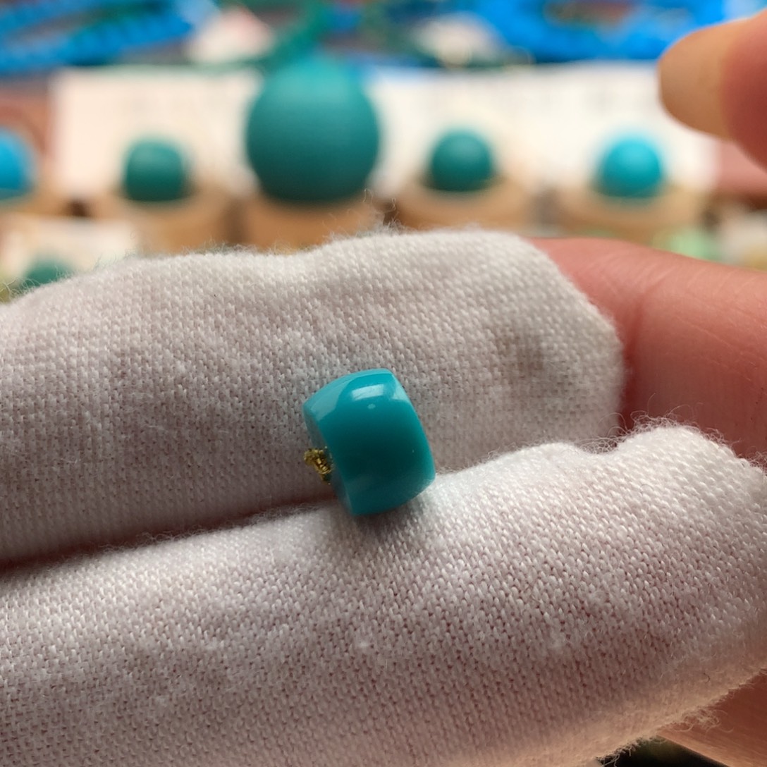 绿松石未镶嵌绿松石7.8mm