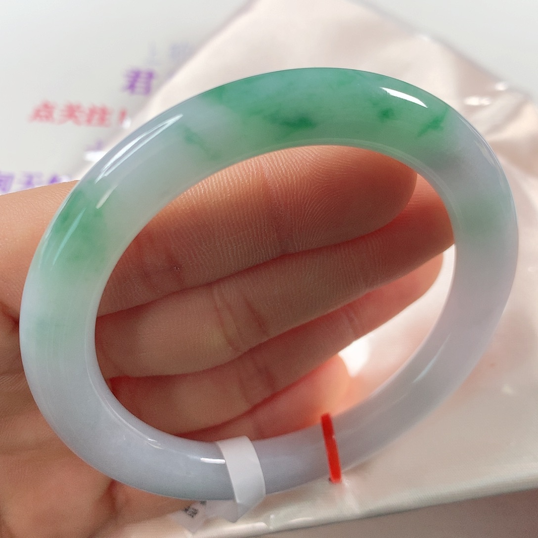 翡翠手镯未镶嵌 圆条①②⑥