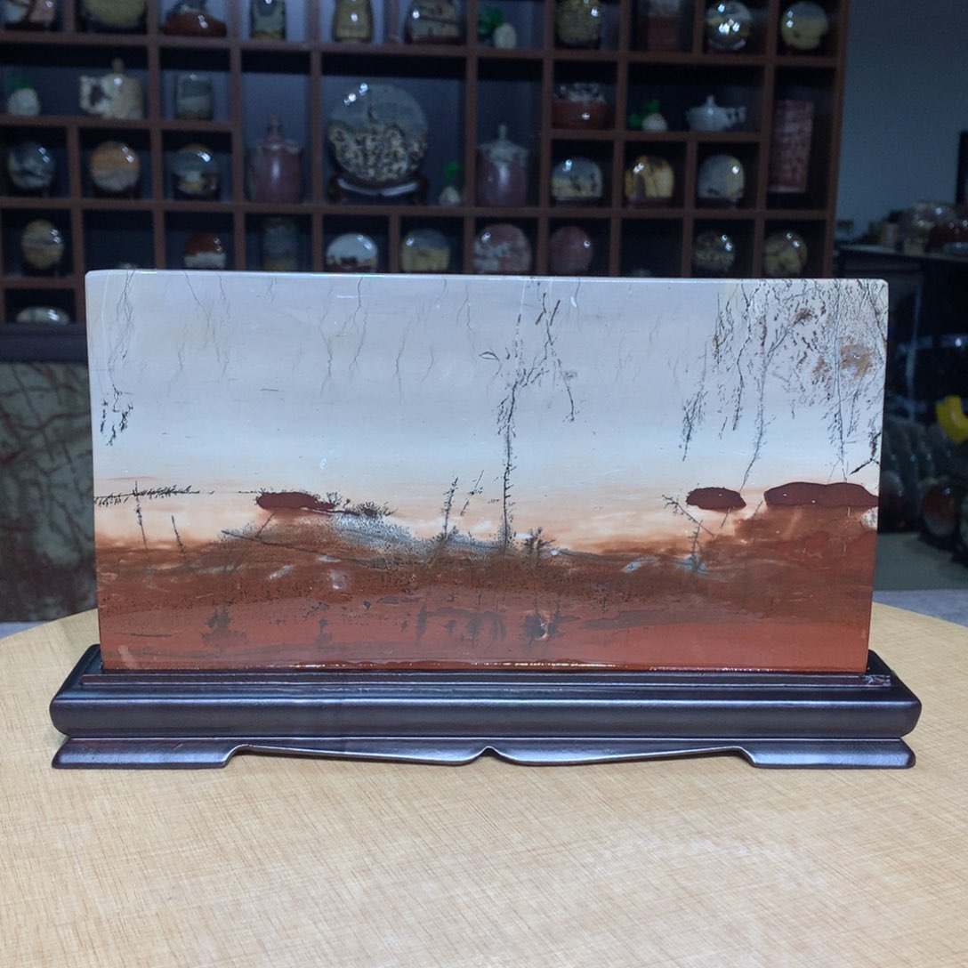 紫砂，广西国画石摆件，收藏观赏