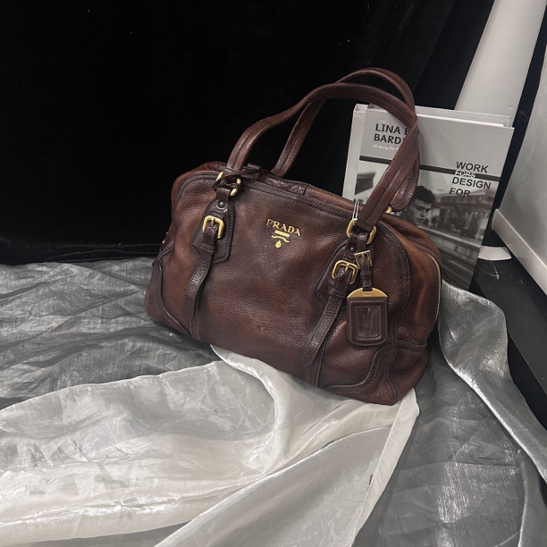 95新 Prada/普拉达 Prada复古粽单肩包
