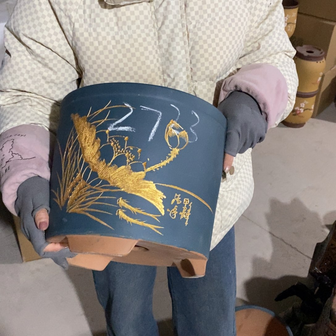 紫砂花盆紫砂花盆