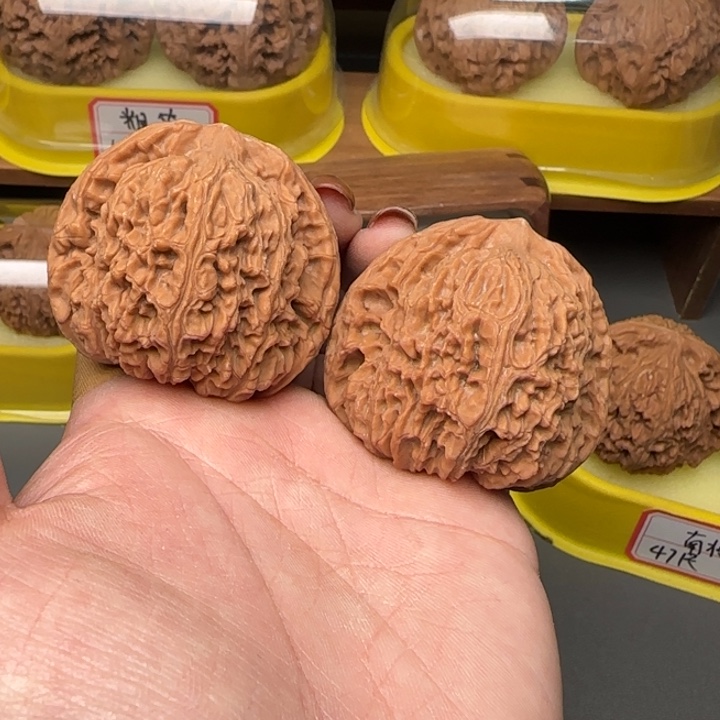 挺***哥文玩核桃把件吃瓜家居服何必斤斤计较剧场b姐