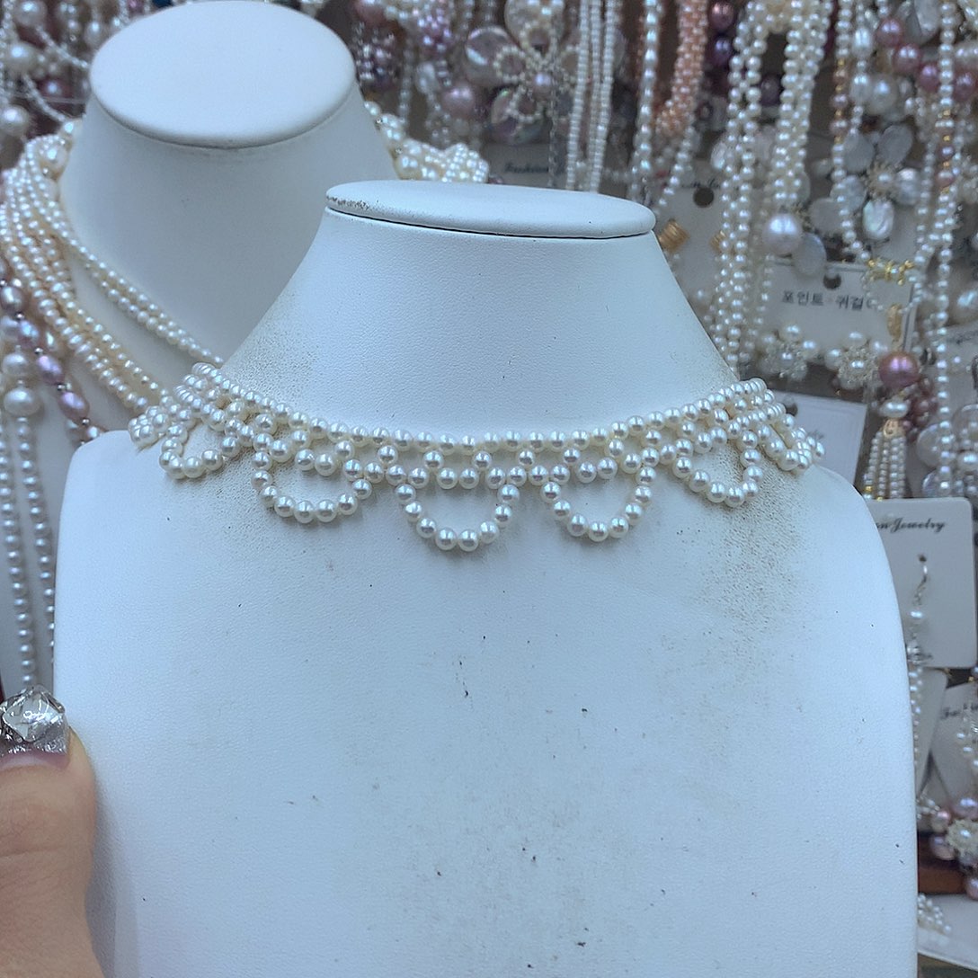 ****淡水珍珠银S925镶嵌耳饰