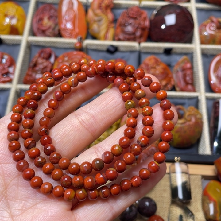 玛瑙/玉髓未镶嵌战国红