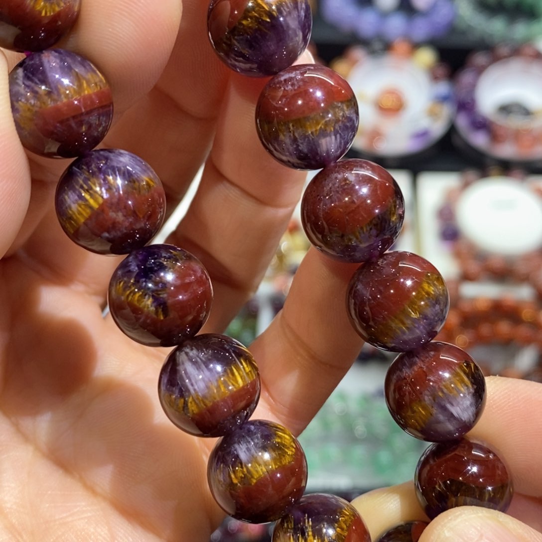 水晶手串未镶嵌极光23