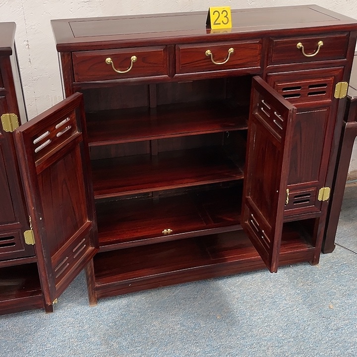 黑酸枝木类端景台用****方一个鞋柜