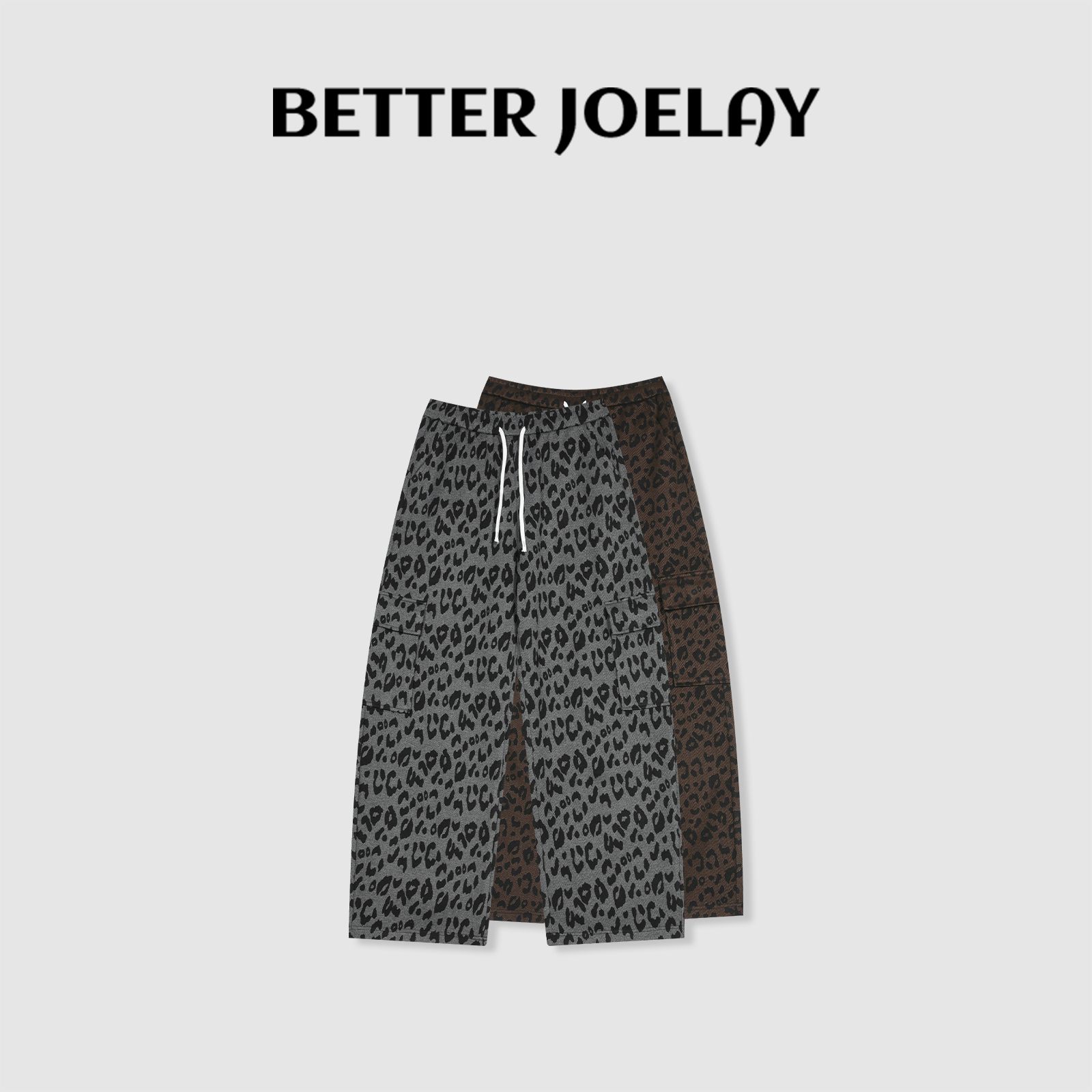 BETTER JOELAY-【黑豹汗迹】百搭高端潮流长裤休闲宽松简约WL1202