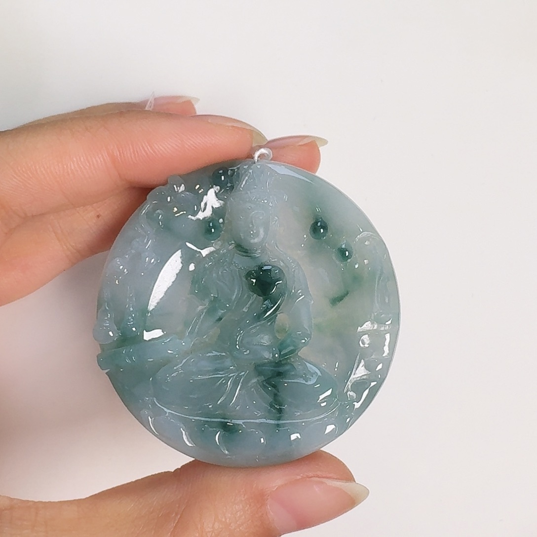 翡翠颈饰未镶嵌常**✨大势至菩萨