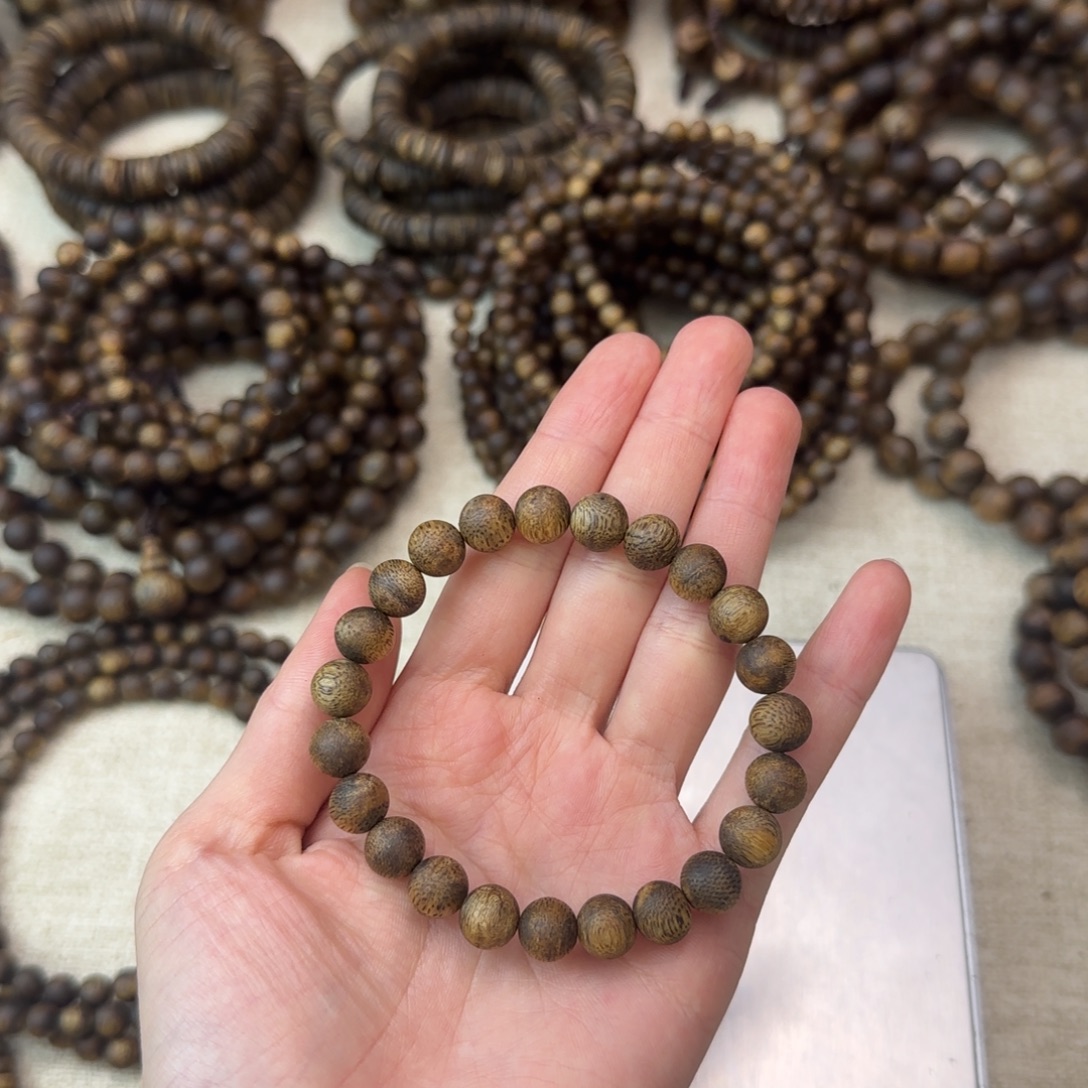 沉香碎屑沉香+卡8圆珠单圈