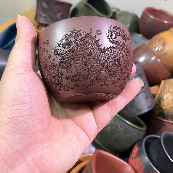 茶杯紫砂全手工紫砂主人杯