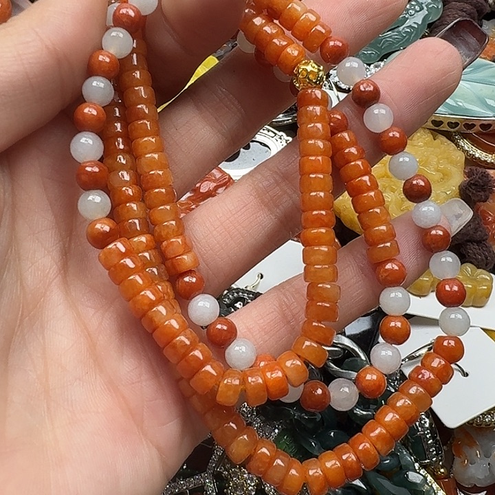 翡翠未镶嵌项链翡翠