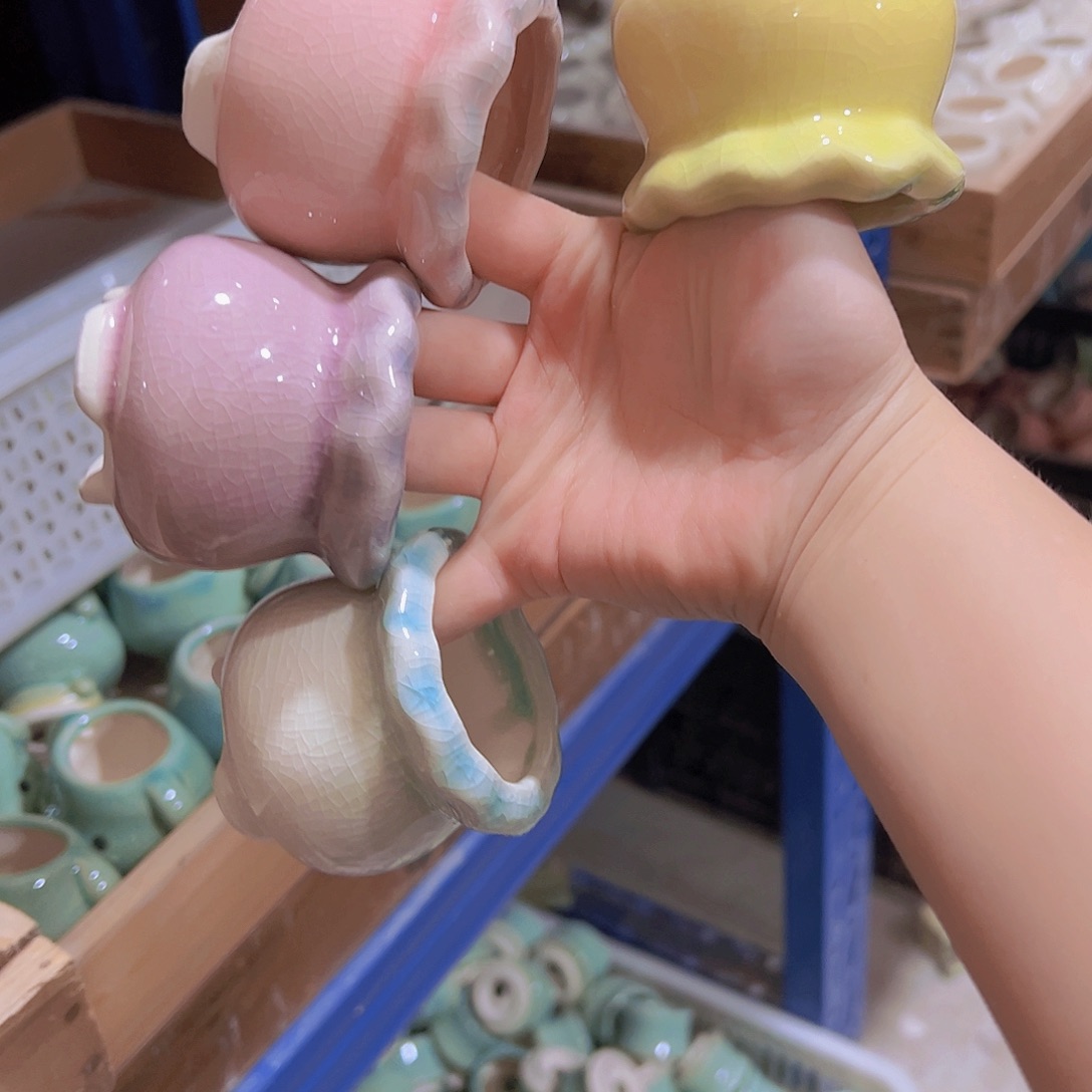 陶瓷花盆当场满12包邮