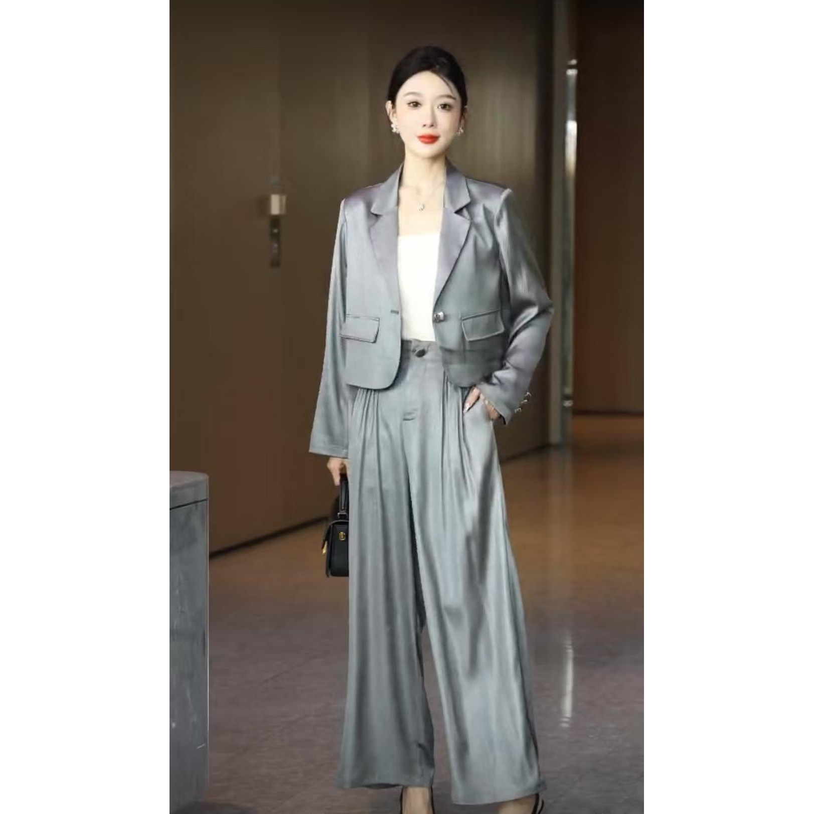 351 （裤子+套装） 春夏季女士洋气时尚套装 三楼 新
