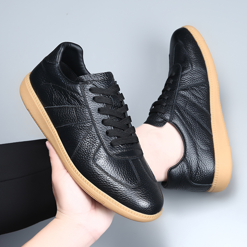 头层牛皮小白鞋男2025夏季新款镂空透气休闲皮鞋真皮百搭防臭男鞋