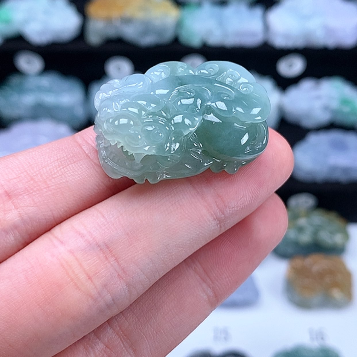 【闪购商品】翡翠颈饰未镶嵌貔貅