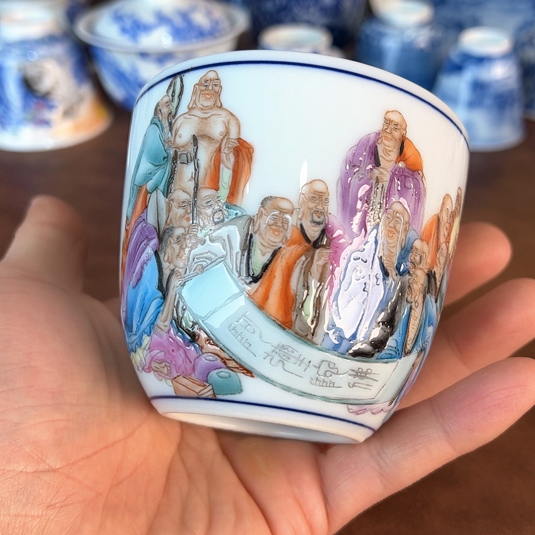 杯景德镇全手工手绘陶瓷