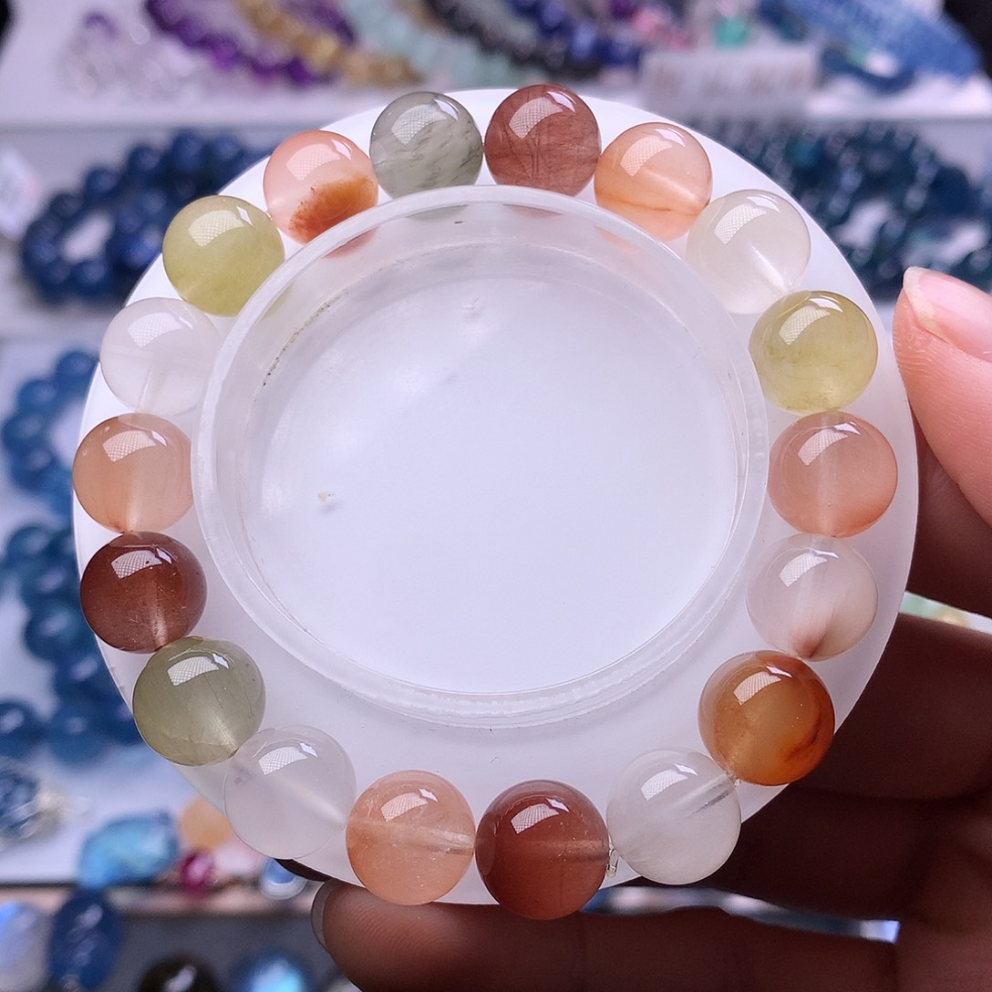 水晶手链未镶嵌多样性