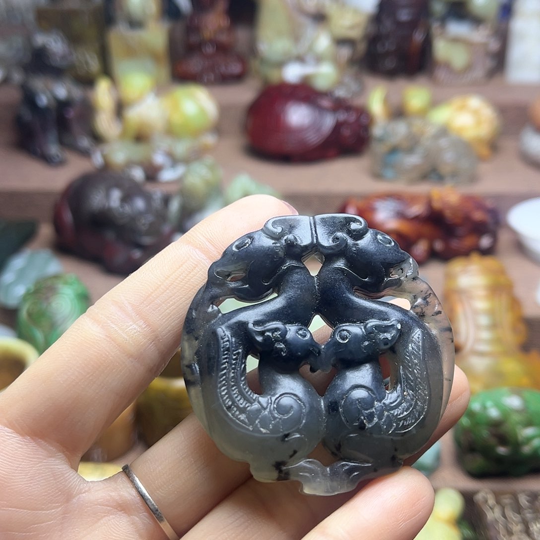 白玉菩提吊坠109。。