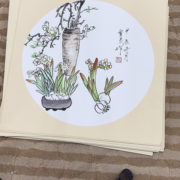 国画花鸟等动物为50.50