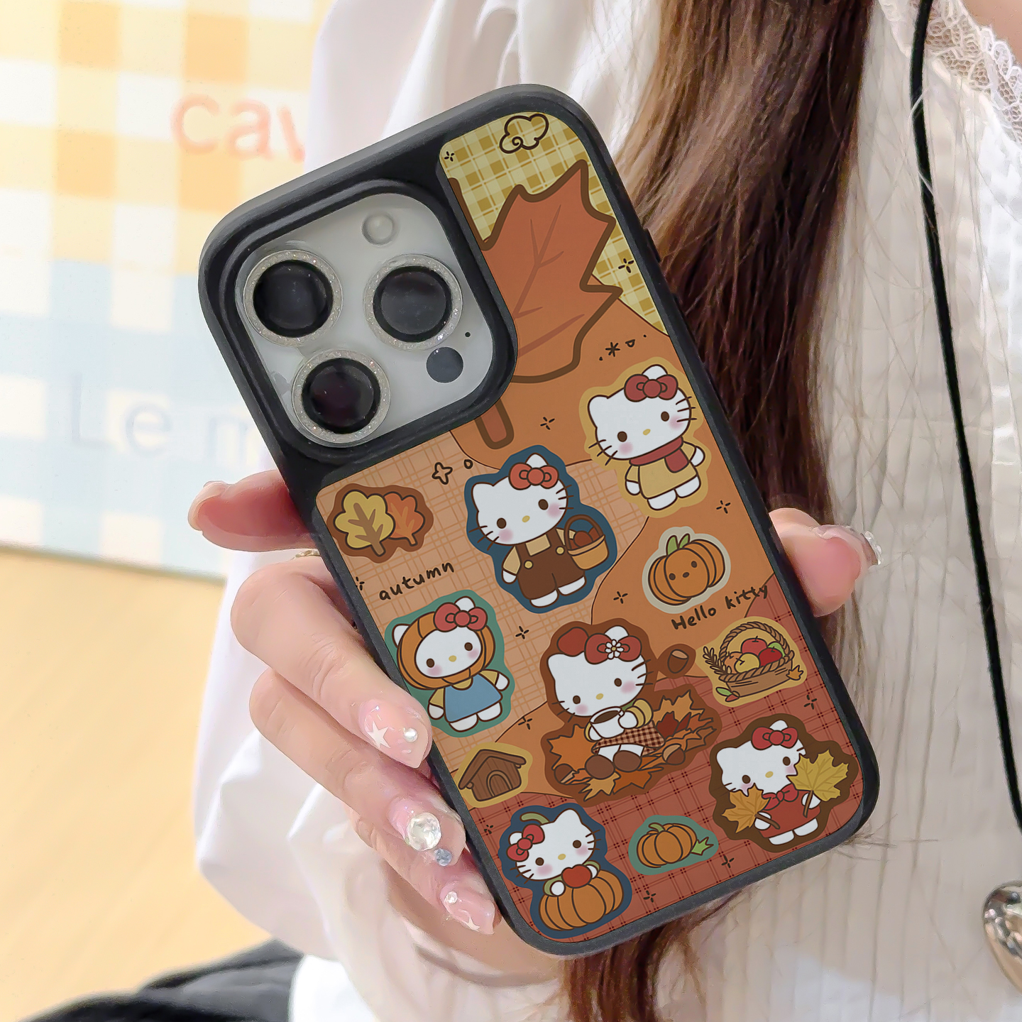 南瓜Kitty适用苹果17promax手机壳iphone16新款15全13磁吸12少女