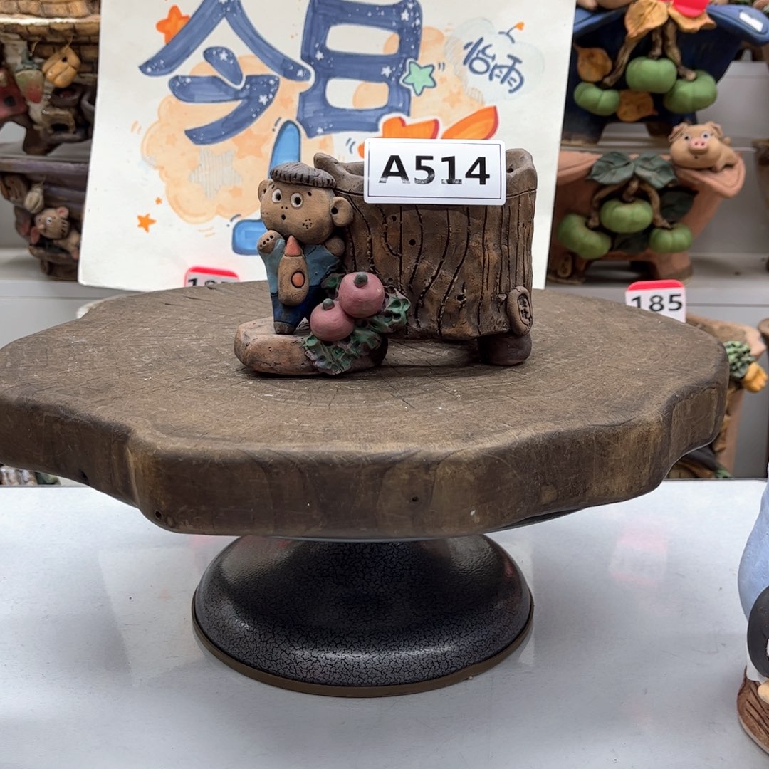 红陶花盆514粗陶