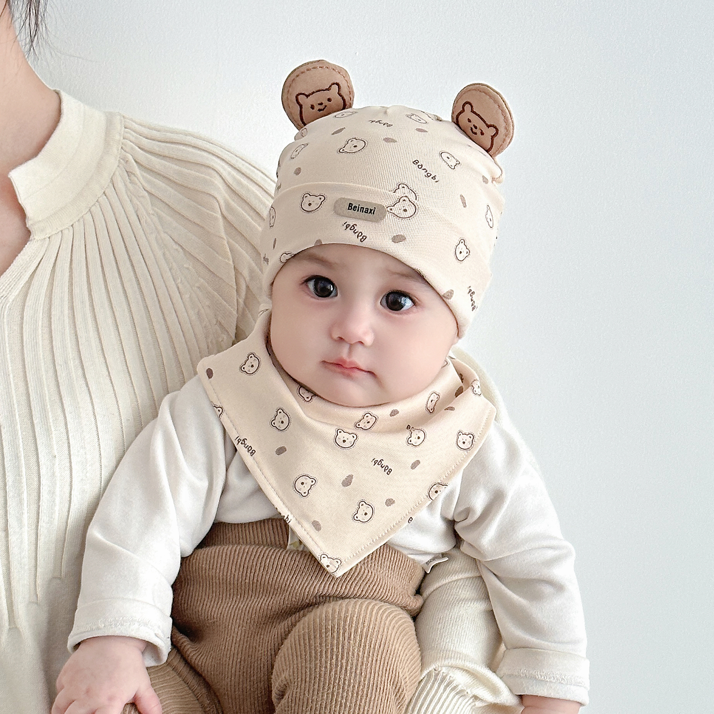 XINGDUOXIONG/星朵熊婴儿帽子春秋宝宝胎帽新生儿护耳帽护囟门帽