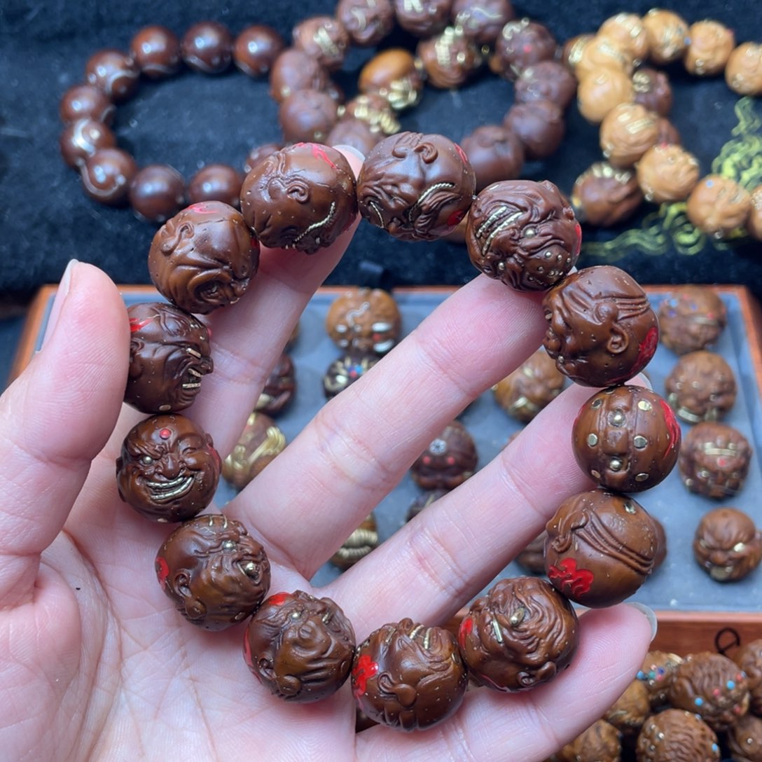 吉***鸥吊坠紫金鼠17火焰纹山鬼恶僧