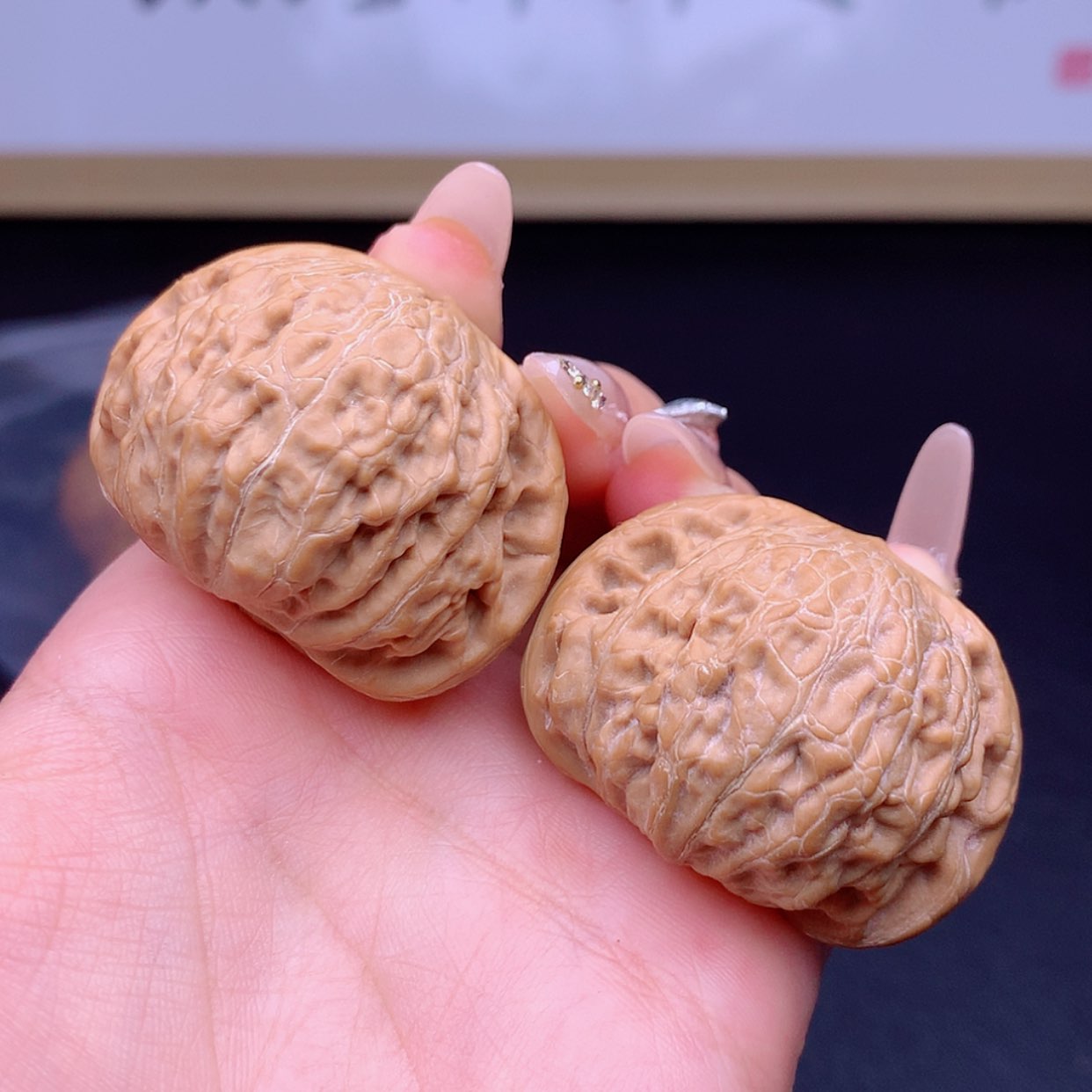 【闪购商品】文玩核桃把件铁锤41微修