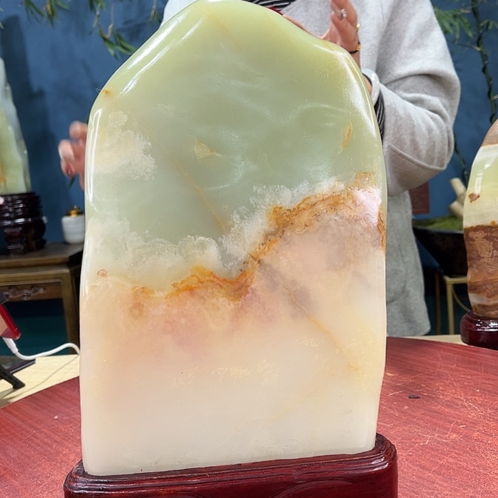 石材天然玉石摆件