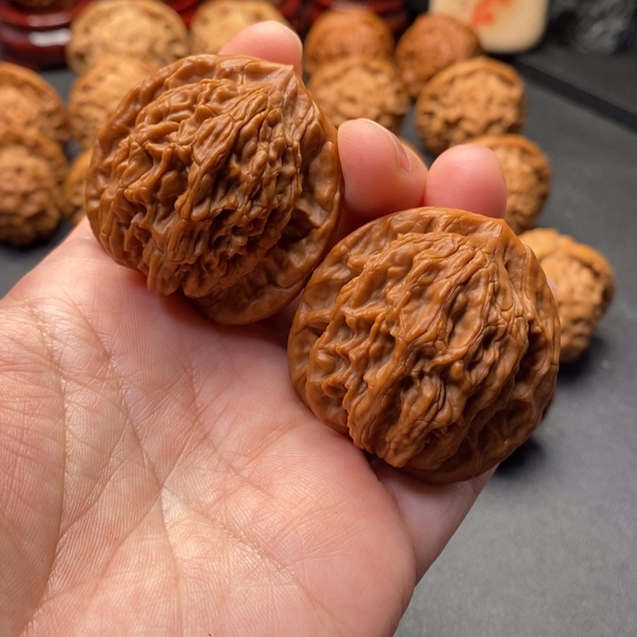 把件文玩核桃41尺蓟县山地虎头