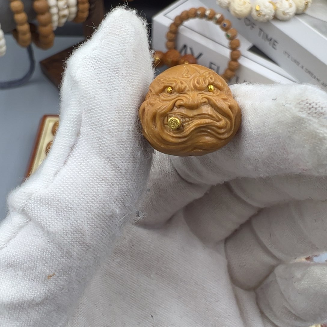 猴头核桃吊坠单颗