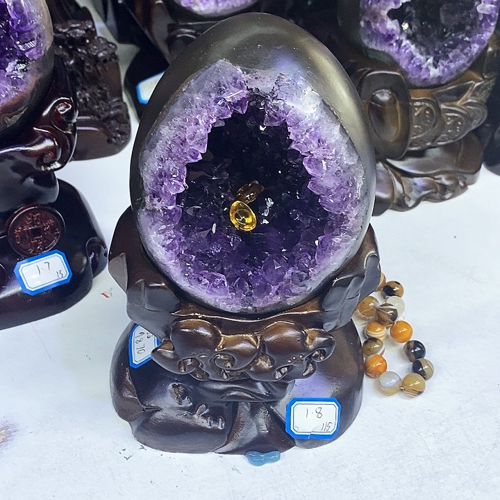 紫晶摆件未镶嵌莹